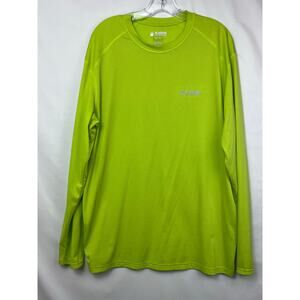 Alaskan Hardgear Men's Size Large Lime Green Long Sleeve Standard Fit T-Shirt